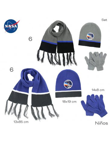 Set invierno: Bufanda, Gorro Y Guantes Nasa