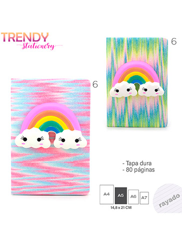 Venta por Mayor y Catalogo Cuaderno Con Squeezy Trendy