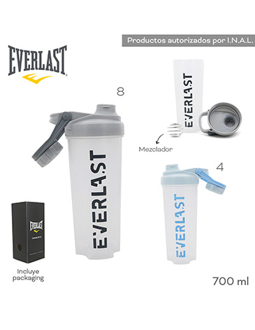 Venta por Mayor y Catalogo Botella Shaker 700ml Everlast