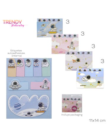 Set de Stickers con Regla   - Trendy