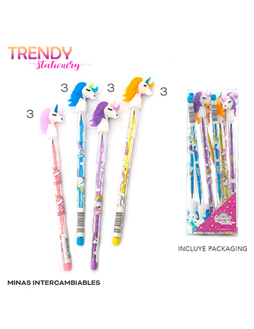 Venta por Mayor y Catalogo Lapiz Portamina x 12 Trendy