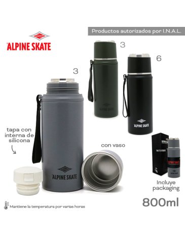 Termo Con Vaso 800ML - Alpine Skate
