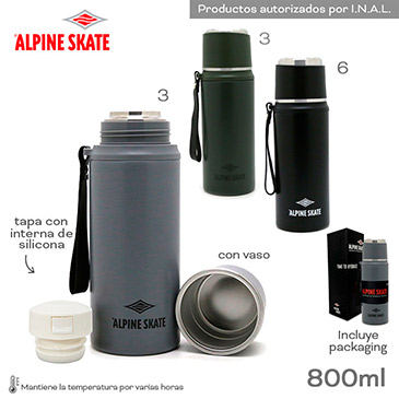 Venta por Mayor y Catalogo Termo 800ml Alpine Skate