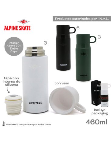 Venta por Mayor y Catalogo Termo Con Vaso 460ML Alpine Skate