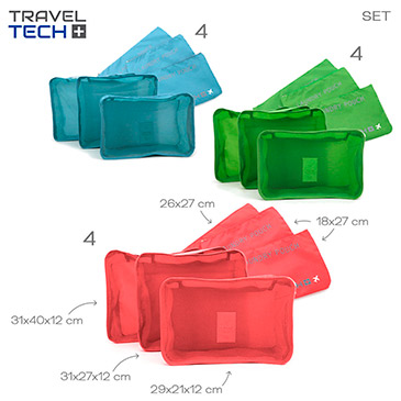Organizador Valijas x 6 unid Travel Tech