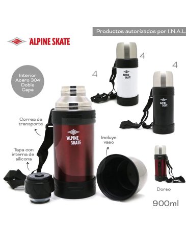 Termo con vaso 900ml Alpine Skate