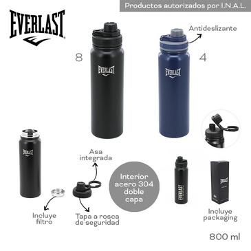 Botella Termica 800ML Everlast