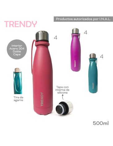 Botella Termica 500ML Trendy