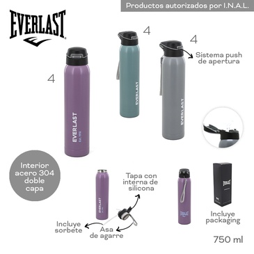 Botella Termica 750ML Everlast