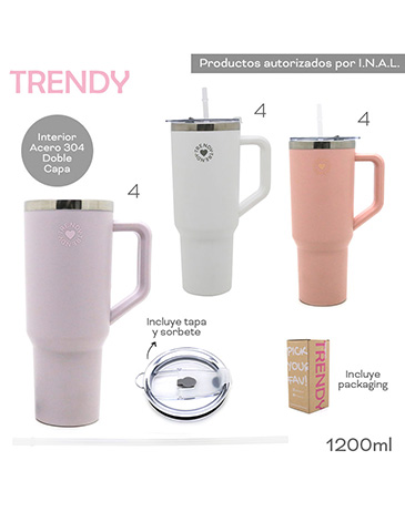 Venta por Mayor y Catalogo Vaso Termico 1200ml Trendy