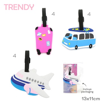 Venta por Mayor y Catalogo Tag Valijas Identificador  Trendy