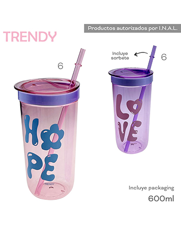 Vaso 600ml - Trendy