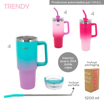 Venta por Mayor y Catalogo Vaso Termico 1200ML Trendy