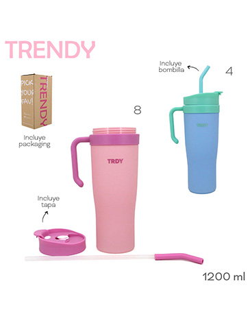 Venta por Mayor y Catalogo Vaso 1200ml Trendy