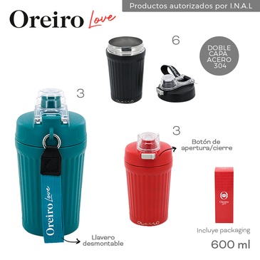 Vaso Termico 600ML Las Oreiro