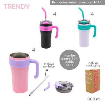 Venta por Mayor y Catalogo Vaso Termico 680ML Trendy