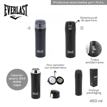 Botella Termica 450ML Everlast