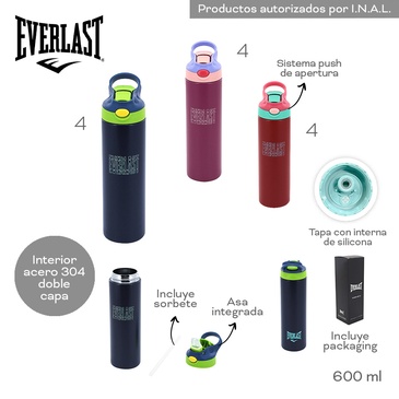 Botella Termica 600ML Everlast
