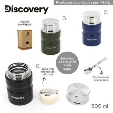 Venta por Mayor y Catalogo Termo De Alimentos Con Cuchara Plegable 500ml Discovery