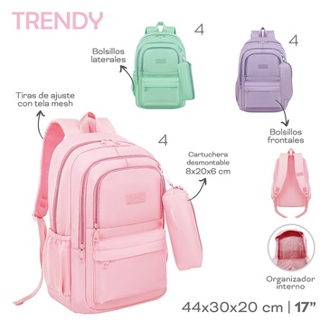 Mochila Con Cartuchera 17 