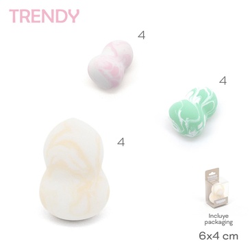 Esponja Maquillaje Trendy
