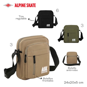 Venta por Mayor y Catalogo Morral Deportivo Alpine Skate