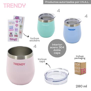 Venta por Mayor y Catalogo Mates 280ml Incluye Sticker  Trendy