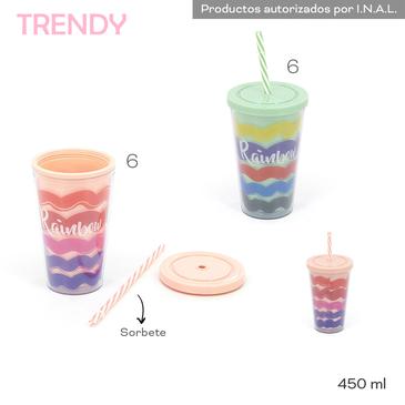 Venta por Mayor y Catalogo Vaso 450ml Trendy