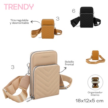 Venta por Mayor y Catalogo Porta Celular Trendy