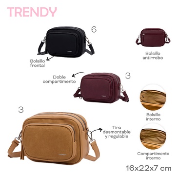 Venta por Mayor y Catalogo Bandolera Trendy