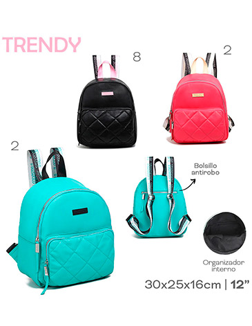 Venta por Mayor y Catalogo Mochila Ecocuero 12 