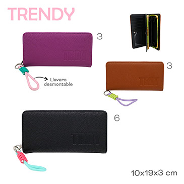 Billetera Con Llavero  Trendy