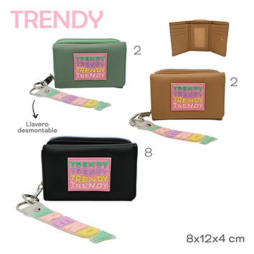 Billetera Con Llavero  Trendy