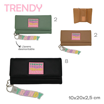 Venta por Mayor y Catalogo Billetera Con Llavero  Trendy