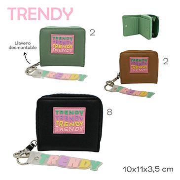 Billetera Con Llavero  Trendy