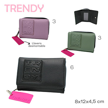 Billetera Con Llavero  Trendy