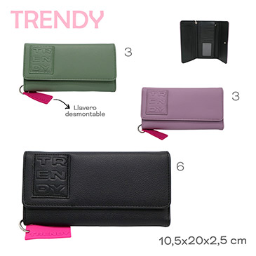 Billetera Con Llavero  Trendy