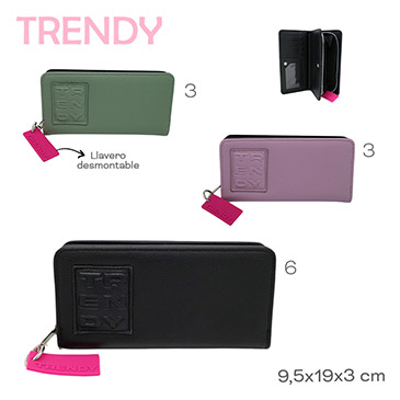 Billetera Con Llavero  Trendy