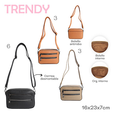 Venta por Mayor y Catalogo Bandolera Trendy