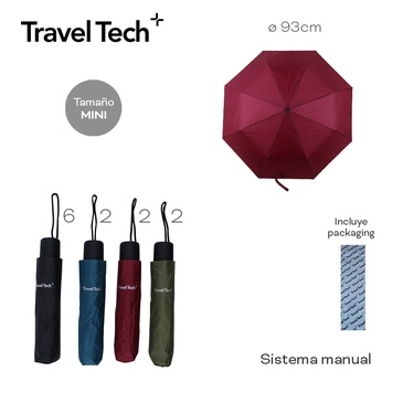 Paraguas Manual Travel Tech