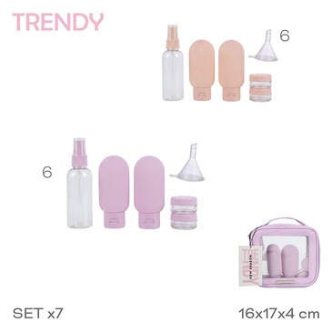 Venta por Mayor y Catalogo Set De Viaje Trendy