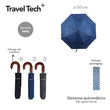 Paraguas Automatico Travel Tech