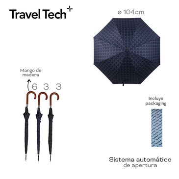 Paraguas Automatico Travel Tech