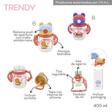 Botella 400ML Trendy