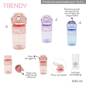 Botella 640ML Trendy