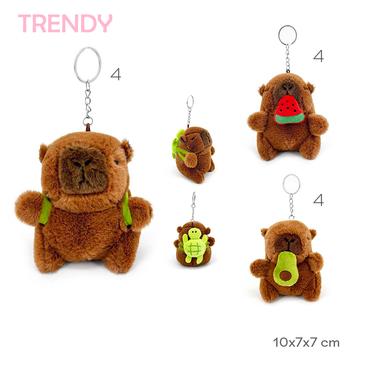 Llavero De Peluche  Capibara  Trendy