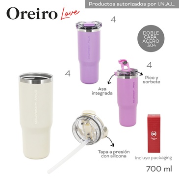 Vaso Termico 700ML Las Oreiro