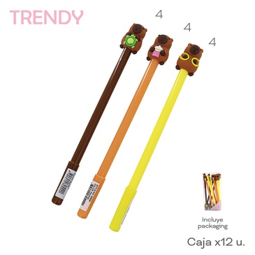 Lapiceras x 12 Uni. Trendy