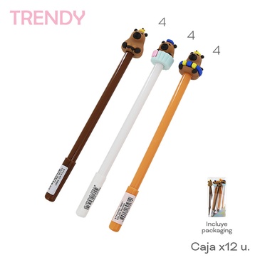 Lapiceras x 12 Uni. Trendy