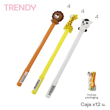 Lapiceras x 12 Uni. Trendy